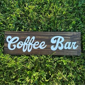 “Coffee Bar” Reclaimed Wood Sign